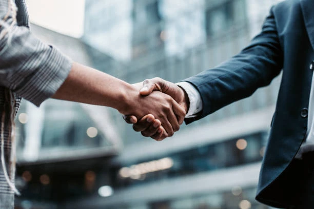 Business handshake